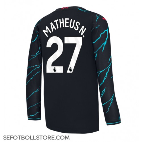 Manchester City Matheus Nunes #27 Replika Tredje Tröja 2023-24 Långärmad